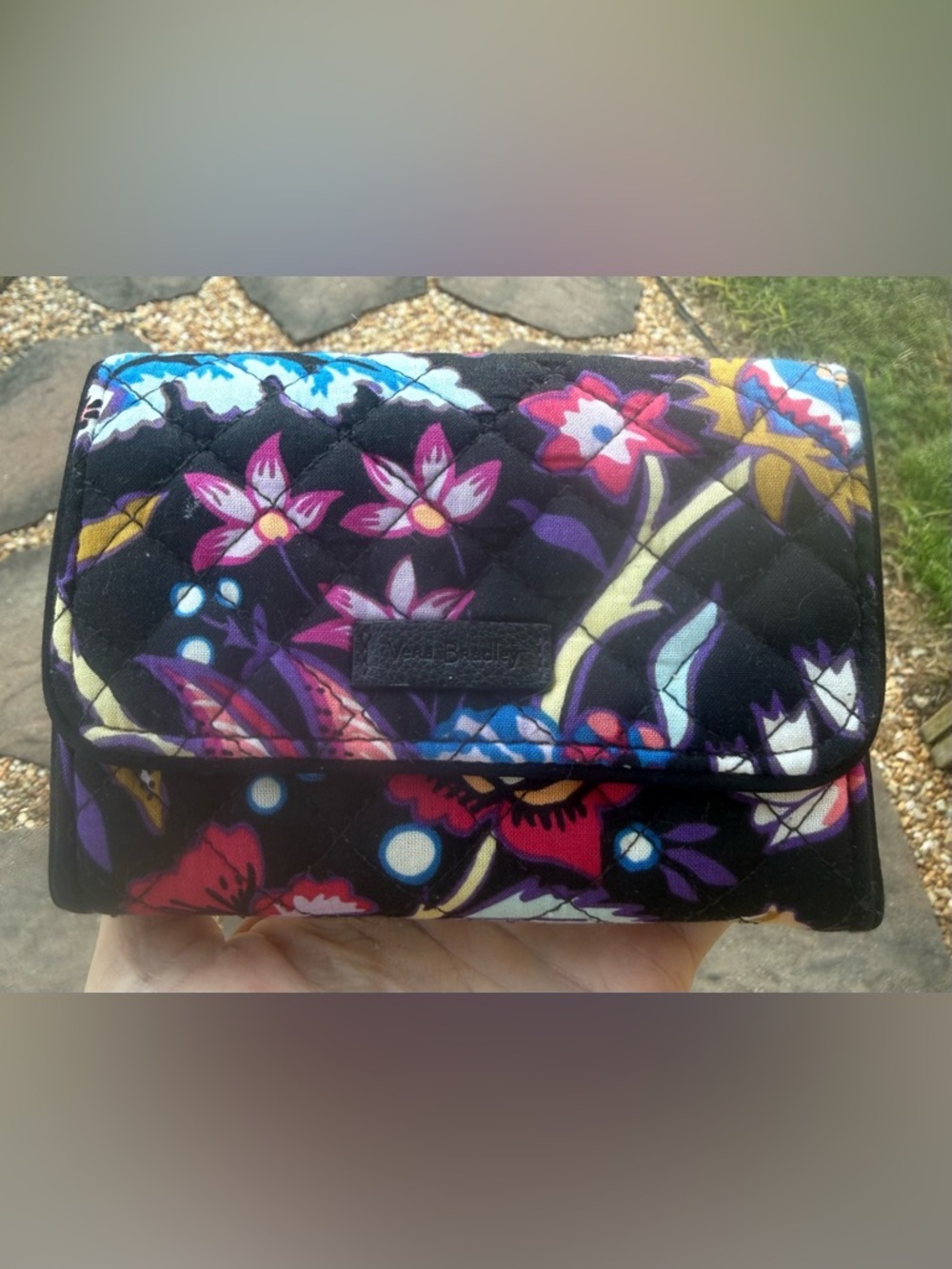 Vera Bradley RFID Riley Compact Wallet - Foxwood Pattern - Picture 8 of 9